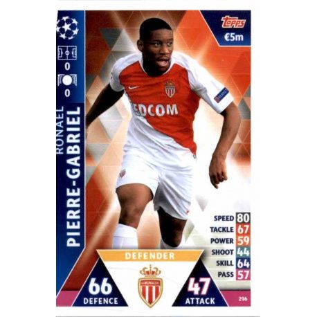 Ronaël Pierre-Gabriel AS Monaco 296 Match Attax Champions 2018-19
