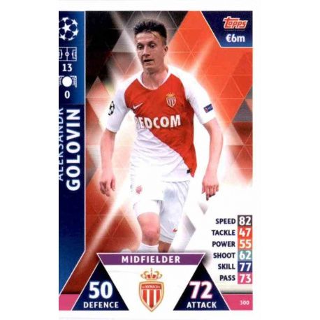 Aleksandr Golovin AS Monaco 300 Match Attax Champions 2018-19