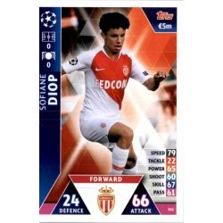 Sofiane Diop AS Monaco 302 Match Attax Champions 2018-19