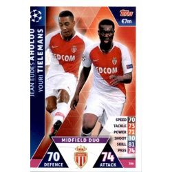 Jean-Eudes Aholou - Youri Tielemans - Midfield Duo AS Monaco 306 Match Attax Champions 2018-19