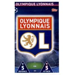 Emblem Olympique Lyonnais 307 Match Attax Champions 2018-19