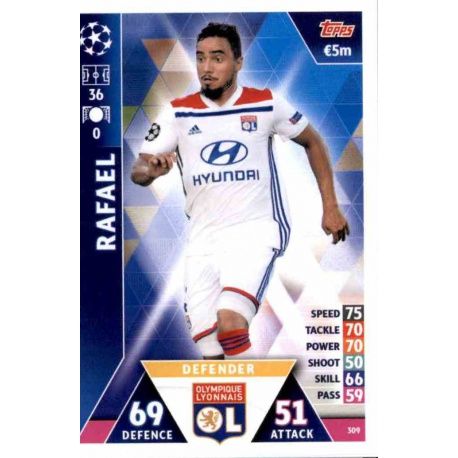 Rafael Olympique Lyonnais 309 Match Attax Champions 2018-19