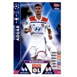 Houssem Aouar Olympique Lyonnais 318 Match Attax Champions 2018-19