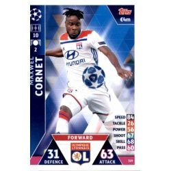 Maxwel Cornet Olympique Lyonnais 319 Match Attax Champions 2018-19
