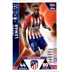Thomas Lemar Atlético Madrid 32 Match Attax Champions 2018-19