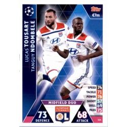 Lucas Tousart -Tanguy Ndombele - Midfield Duo Olympique Lyonnais 324 Match Attax Champions 2018-19