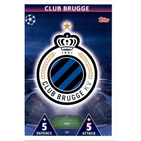 Escudo Club Brugge 325 Match Attax Champions 2018-19