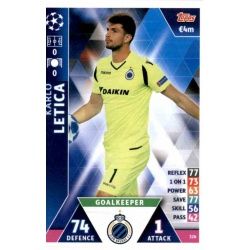 Karlo Letica Club Brugge 326 Match Attax Champions 2018-19