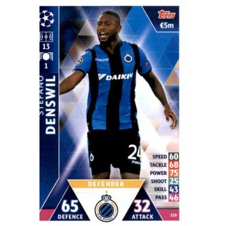 Stefano ofnswil Club Brugge 328 Match Attax Champions 2018-19