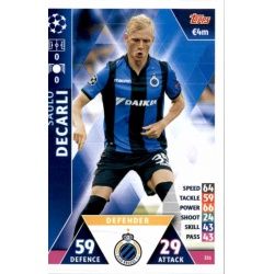 Saulo ofcarli Club Brugge 331 Match Attax Champions 2018-19