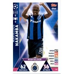 Marvelous Nakamba Club Brugge 334 Match Attax Champions 2018-19