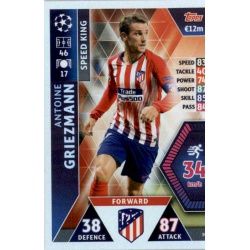 Antoine Griezmann - Speed King Atlético Madrid 34 Match Attax Champions 2018-19