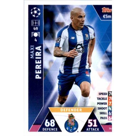 Maxi Pereira FC Porto 345 Match Attax Champions 2018-19