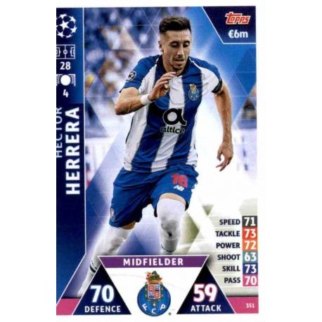 Héctor Herrera FC Porto 351 Match Attax Champions 2018-19