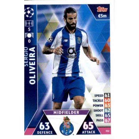 Sérgio Oliveira FC Porto 352 Match Attax Champions 2018-19