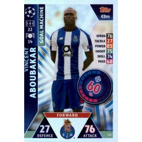 Vincent Aboubakar - Goal Machine FC Porto 356 Match Attax Champions 2018-19