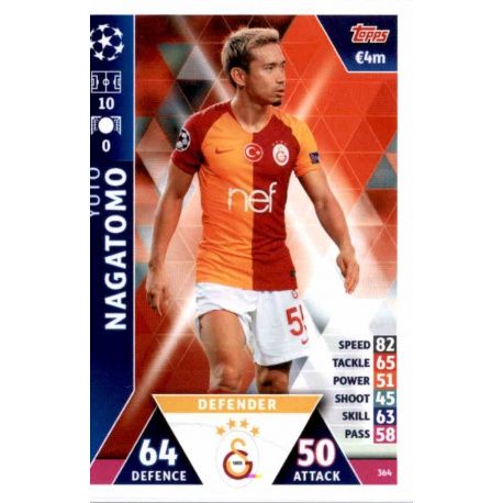 Yuto Nagatomo Galatasaray AS 364 Match Attax Champions 2018-19