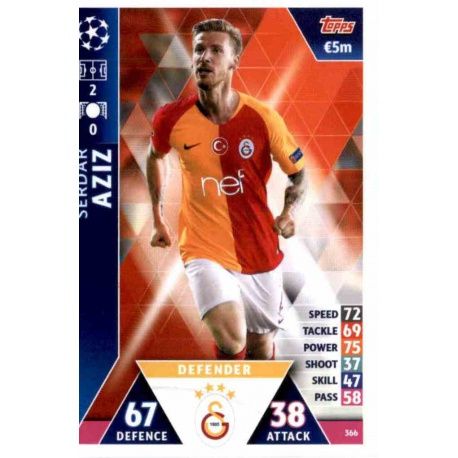 Serdar Aziz Galatasaray AS 366 Match Attax Champions 2018-19