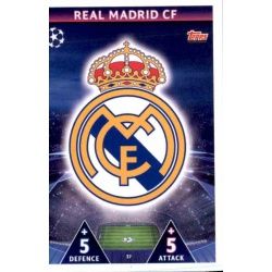 Escudo Real Madrid CF – 2017-18 Winners 37 Match Attax Champions 2018-19