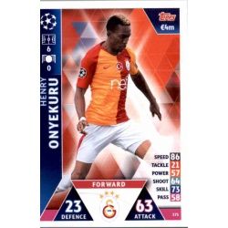 Henry Onyekuru Galatasaray AS 375 Match Attax Champions 2018-19