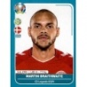 Sticker of Martin Braithwaite Denmark Panini Preview Euro 2020 Stickers