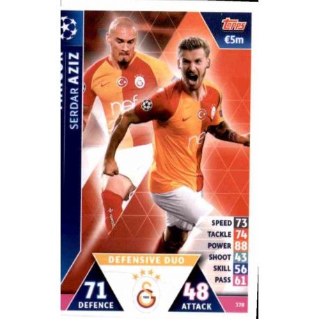Maicon - Serdar Aziz - offensive Duo Galatasaray AS 378 Match Attax Champions 2018-19