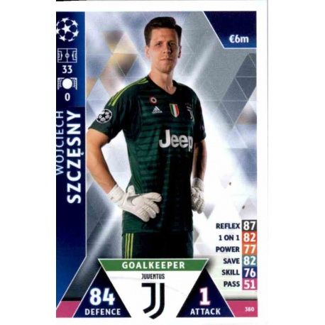 Wojciech Szczęsny Juventus 380 Match Attax Champions 2018-19
