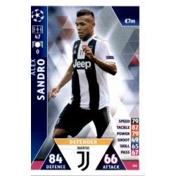 Alex Sandro Juventus 382 Match Attax Champions 2018-19