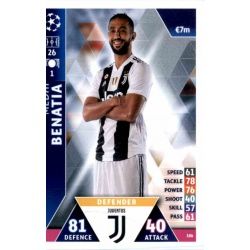 Medhi Benatia Juventus 386 Match Attax Champions 2018-19