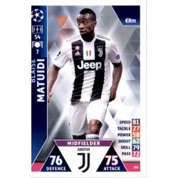 Blaise Matuidi Juventus 388 Match Attax Champions 2018-19