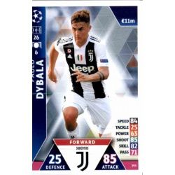 Paulo Dybala Juventus 393 Match Attax Champions 2018-19