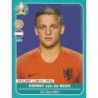 Sticker of Donny van de Beek Netherlands Panini Euro 2020 Preview