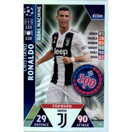 Cristiano Ronaldo - Goal Machine Juventus 394 Match Attax Champions 2018-19