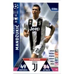 Mario Mandžukić Juventus 395 Match Attax Champions 2018-19
