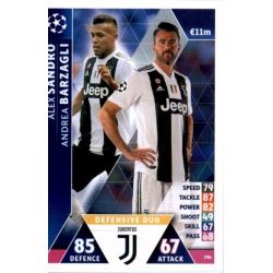 Alex Sandro - Andrea Barzagli - Defensive Duo Juventus 396 Match Attax Champions 2018-19
