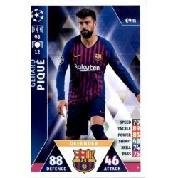 Gerard Piqué Barcelona 4 Match Attax Champions 2018-19