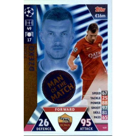 Edin Džeko Man of the Match 410 Match Attax Champions 2018-19