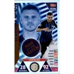 Mauro Icardi Man of the Match 411 Match Attax Champions 2018-19