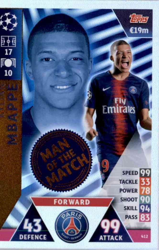 Sale Trading Cards Kylian Mbappé Man of the Match Topps Sale Trading Cards Kylian Mbappé Man of the Match Topps