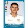 Cromo de Vitaliy Mykolenko Ucrania Panini Uefa Euro 2020 Preview