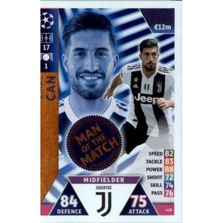 Emre Can Man of the Match 418 Match Attax Champions 2018-19