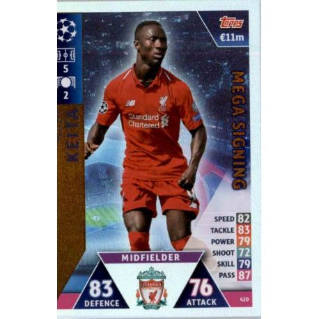 Naby Keïta Mega Signing 420 Match Attax Champions 2018-19