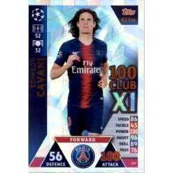 Edinson Cavani 100 Club XI 437 Match Attax Champions 2018-19