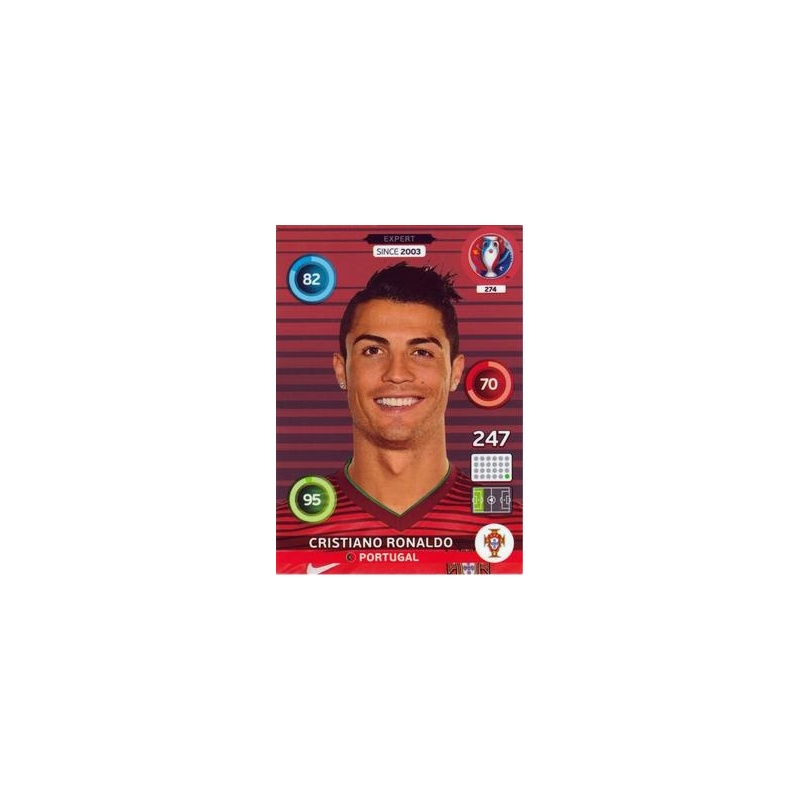 Trading Cards Cristiano Ronaldo Expert Panini Adrenalyn XL Uefa Euro 2016