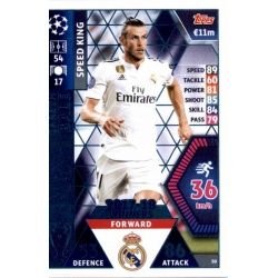 Gareth Bale - Speed King Real Madrid CF – 2017-18 Winners 50 Match Attax Champions 2018-19