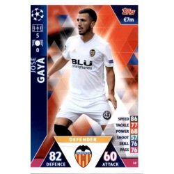 José Gayà Valencia 58 Match Attax Champions 2018-19