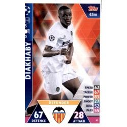 Mouctar Diakhaby Valencia 63 Match Attax Champions 2018-19