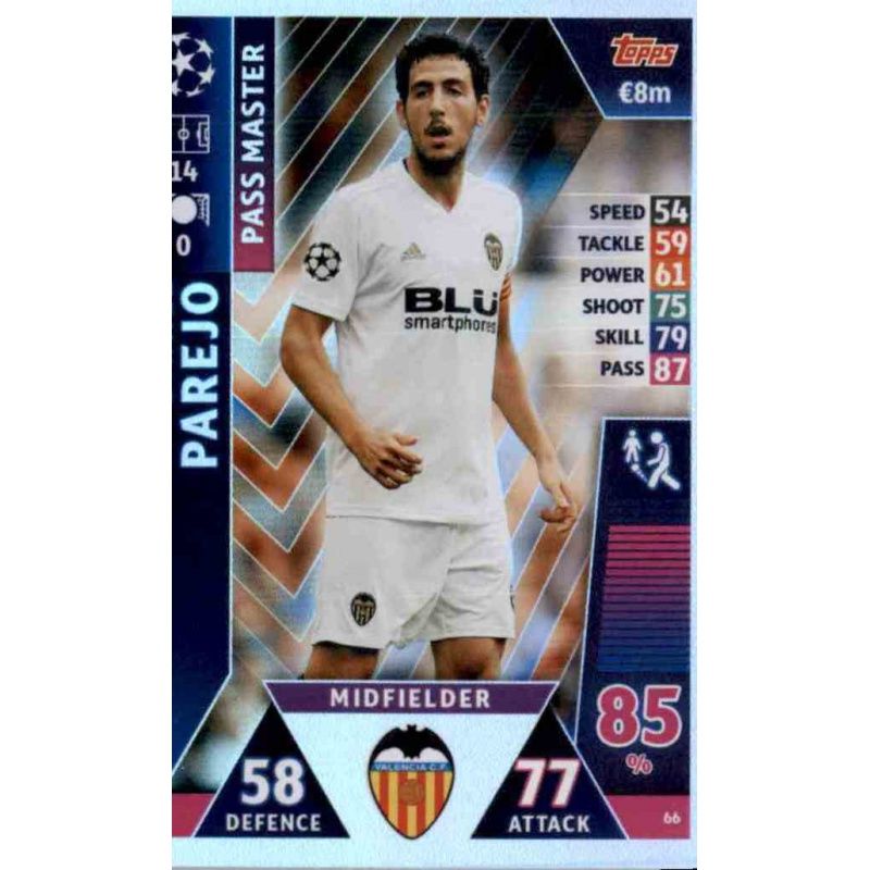 Sale Trading Cards Daniel Parejo Pass Master Topps Champions League 2018 -19