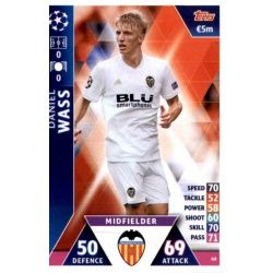 Daniel Wass Valencia 68 Match Attax Champions 2018-19