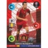 Soccer Trading Cards Sergio Busquets España Panini Adrenalyn XL Road Euro 2016